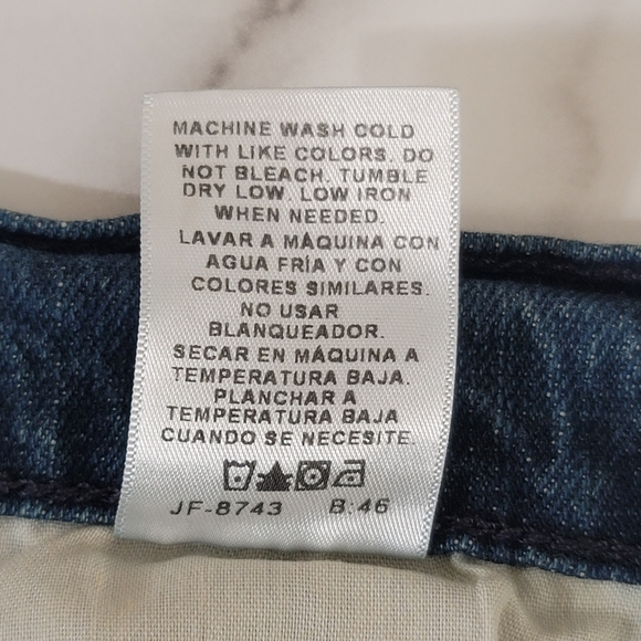 G George Jeans Mens Size 38 x 32 Athletic Distressed Denim Stretch Medium Wash - Picture 13 of 16